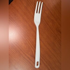 Ekco Vintage White Nylon Serving Fork Kitchen Utensil Tool
